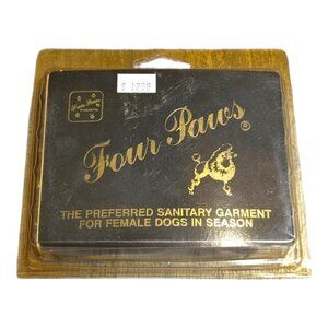 Four Paws Sanitary Garment for Bitches Medium Black - NEW